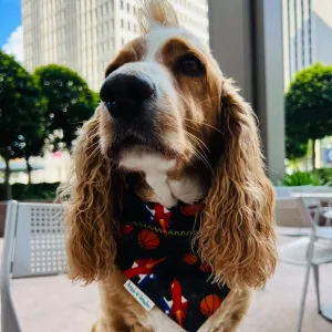 Reversible Houston Rockets Inspired Dog Bandana - Game Day Style for You Pup