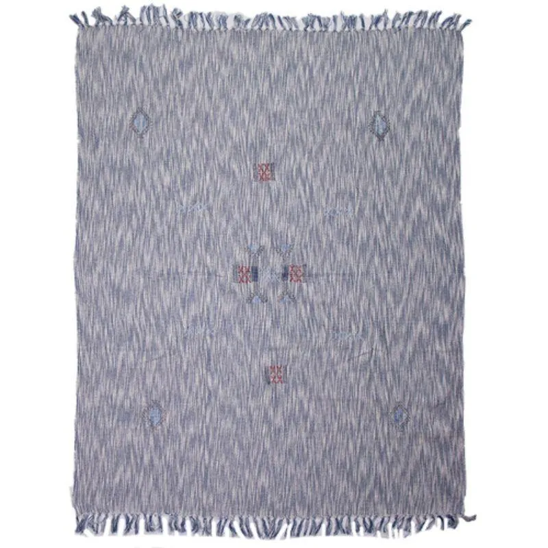 Royal Cotton Slub Tassle Throw - 125cm x 150cm