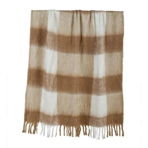 Sand Gadot Wool Blend Throw - 125cm x 150cm