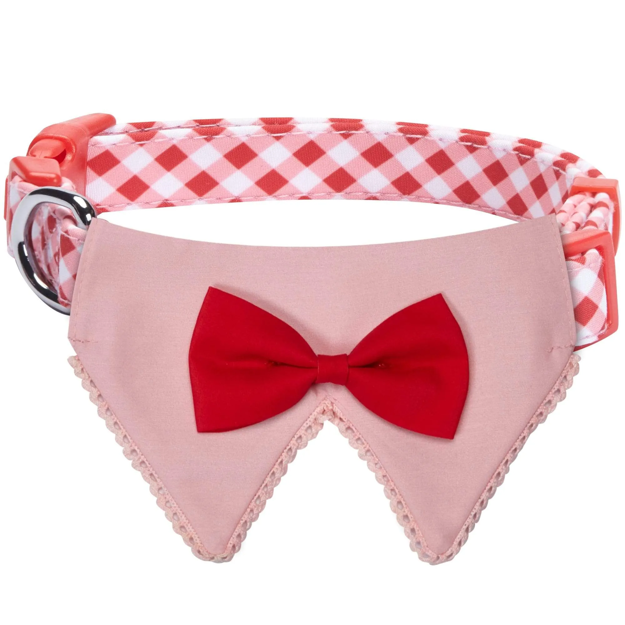 Scottish Bandana Dog Collar with Bowtie