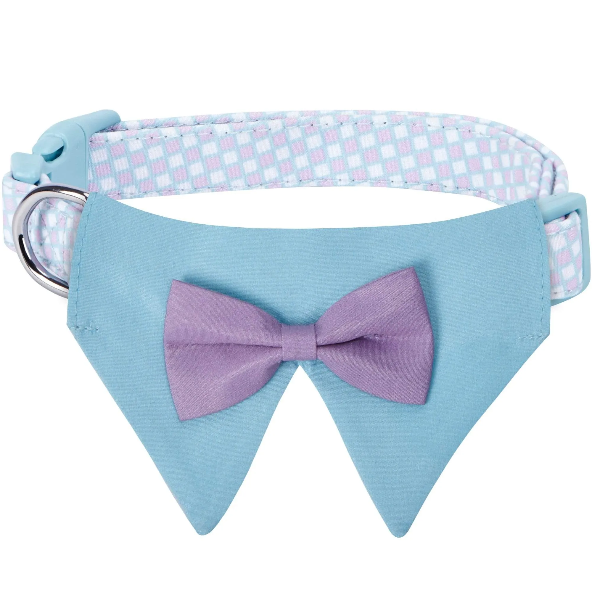 Scottish Bandana Dog Collar with Bowtie