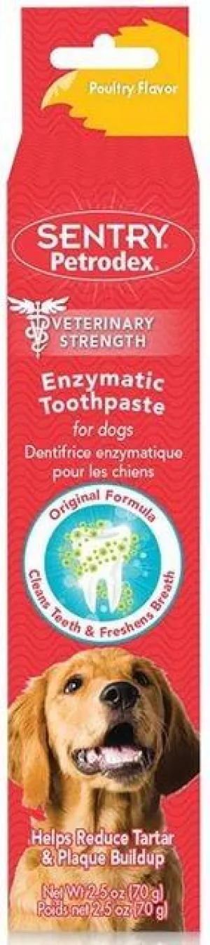 Sentry Petrodex Veterinary Strength Enzymatic Poultry Flavor Toothpaste for Dogs