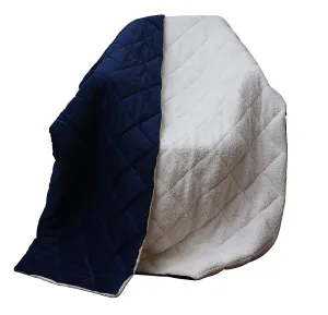 SUPER SOFT NAVY BLUE THROW BLANKET