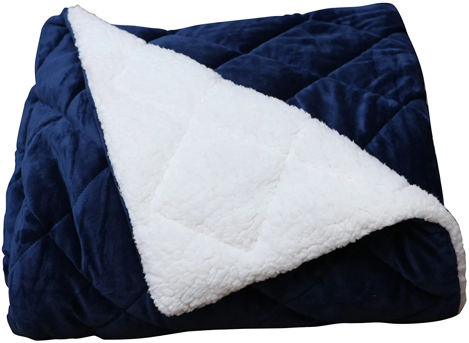 SUPER SOFT NAVY BLUE THROW BLANKET