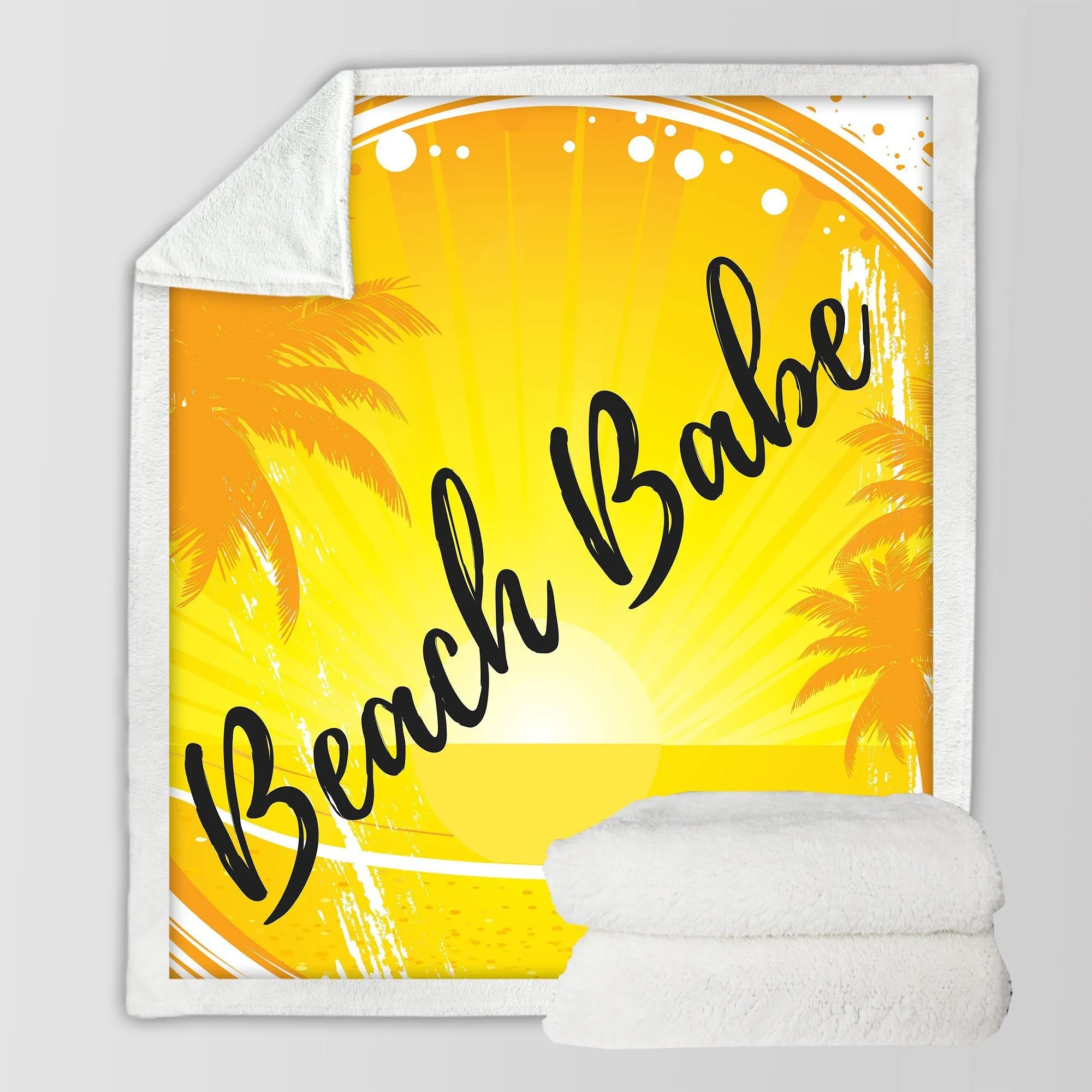 The Beach Babe Soft Sherpa Blanket