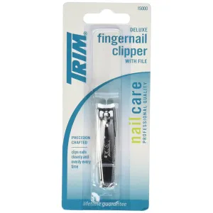 TRIM - Deluxe Fingernail Clippers with File - 1 Clipper