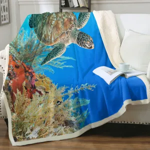 Turtle Soft Sherpa Blanket