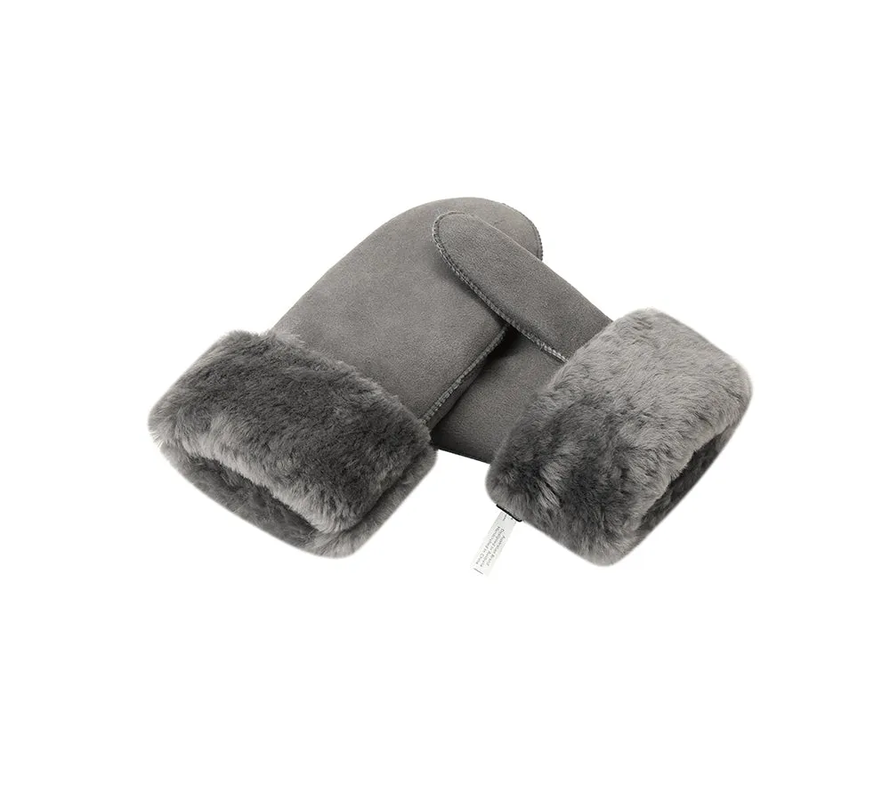 UGG Gloves Fluffy Sheepskin Wool Men Mittens