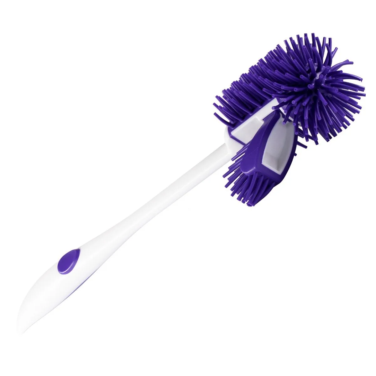 Ultimate Toilet Bowl Brush Constructed of Durable ThermoPlastic Rubber (TPR)