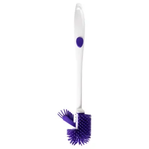 Ultimate Toilet Bowl Brush Constructed of Durable ThermoPlastic Rubber (TPR)