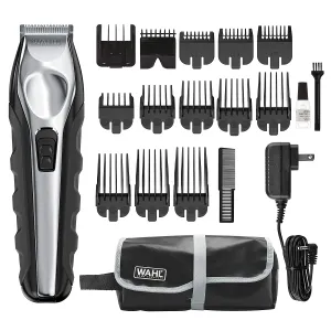 Wahl Lithium Ion Total Beard Trimmer, Facial Hair Clippers with 13 Guide Combs for Easy Trimming, Detailing, & Grooming – Model 9888