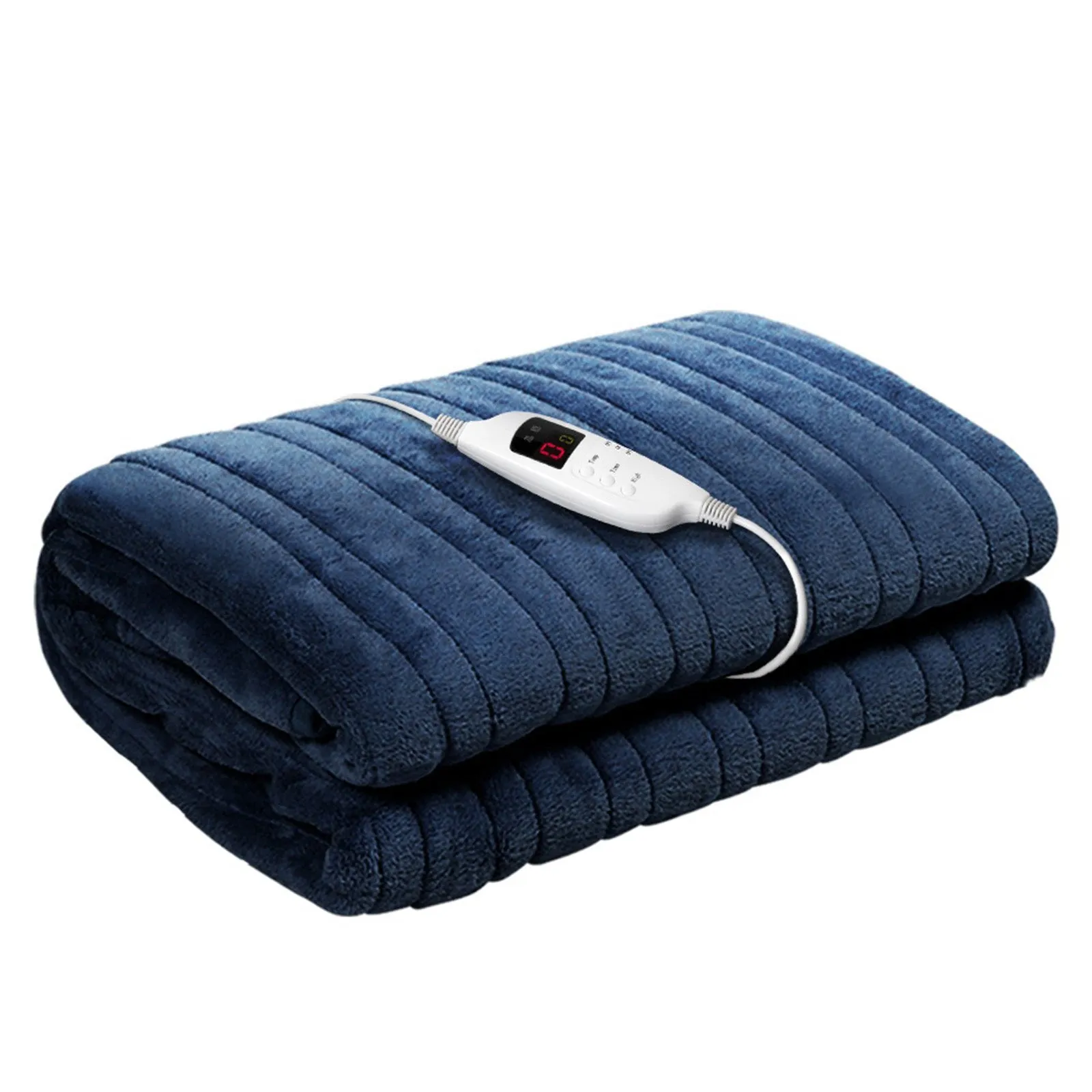 Watson Electric Throw Soft Blanket - Navy