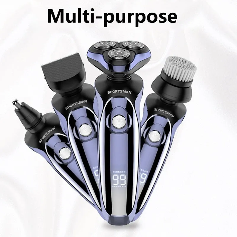 Wet-Dry 4D Electric Shaver Beard & Hair Trimming Set