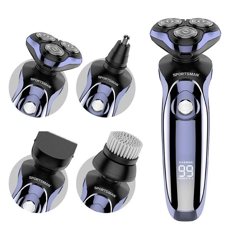 Wet-Dry 4D Electric Shaver Beard & Hair Trimming Set