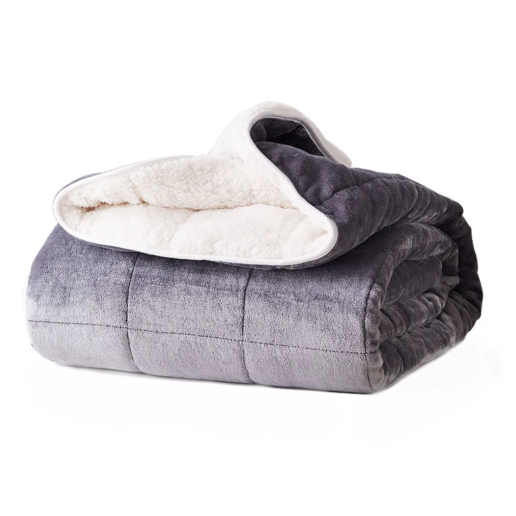 Winslet Weighted Ultra-Soft Blanket Heavy Gravity Single 9kg - Grey