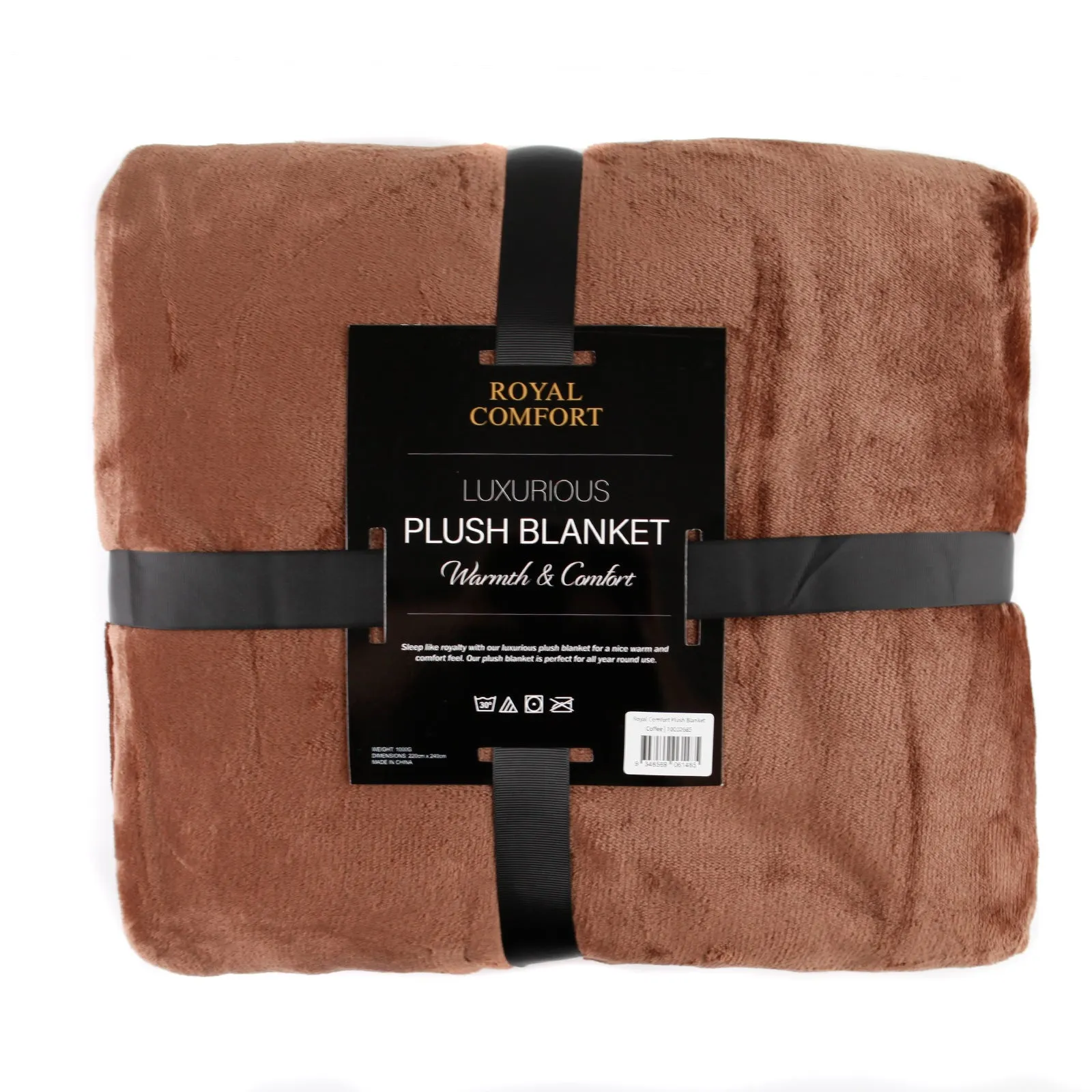 Wynter Throw Soft Blanket Plush - Coffee