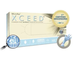 XC-310-XS Microflex XCEED Powder Free Nitrile Gloves,Textured fingertips,XS